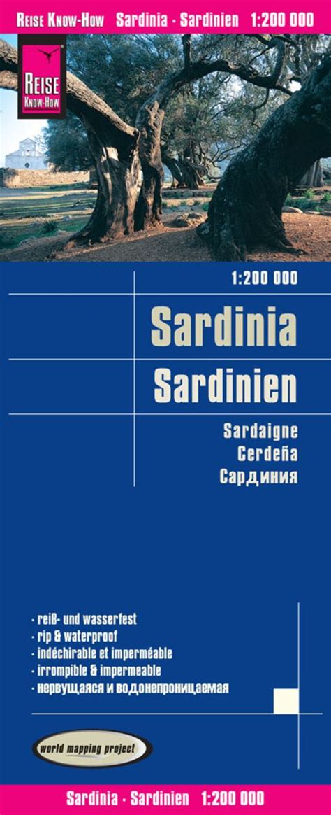 Reise Know How Landkarte Sardinien Sardinia 1 200 000 Von Reise