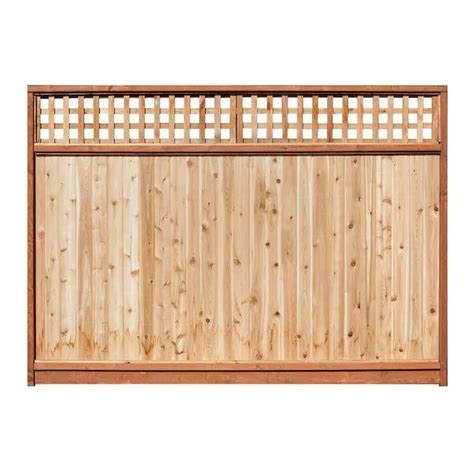 6 Ft H X 8 Ft W Pressure Treated Spruce Pine Fir Lattice Top Fence Panel Lowes Com Artofit