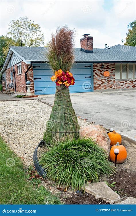 Ornamental Grasses In Fall Display Stock Photo Image Of House Iron