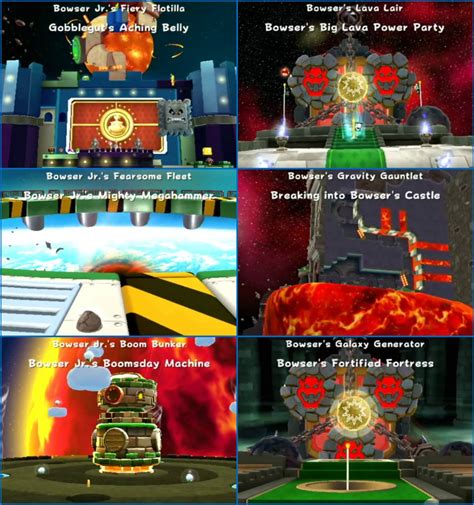 Bowser Jr And Bowser Levels In Super Mario Galaxy 2 Super Mario