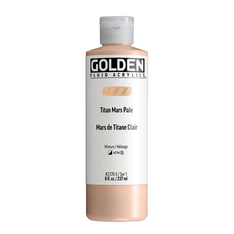 Fluid Acrylic Color Titan Mars Pale Golden Artist Colors