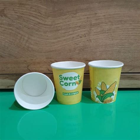 Jual Paper Hot Cup Oz Ml Sweet Corn Gelas Kertas Minimal Order