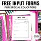 Special Education Teacher Input Forms Free Editable Iep Meeting