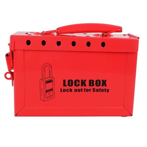 Lockout Tagout Lock Box 12 Hole Sturdy Construction Impact Resistant