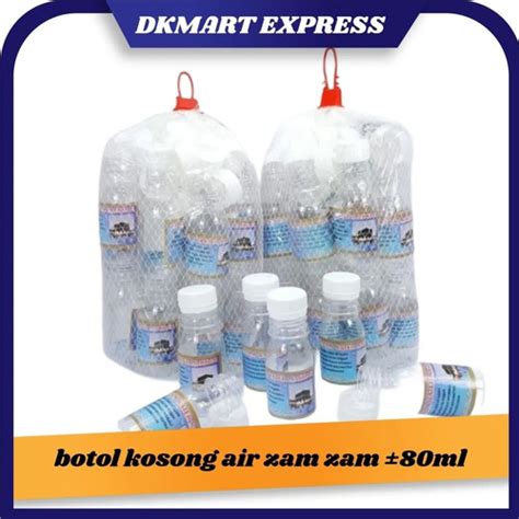 Jual Souvenir Haji Umroh Botol Air Zam Zam 60 Ml Botol Zamzam Kecil