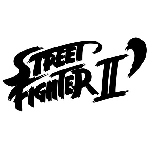 Street Fighter Ii Logo Black And White Brands Logos