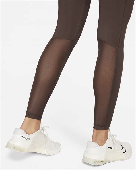 Nike Pro Womens Mid Rise Mesh Panelled Leggings Nike Uk