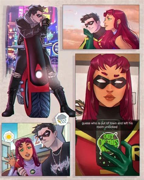 Robstar X Dickkory Pics On Instagram Art Credit Artcraawl Starfire Nightwing Robin