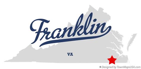 Map of Franklin, VA, Virginia