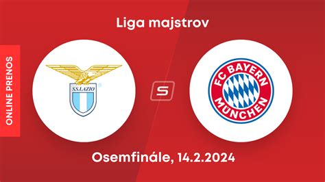 Lazio Rím Bayern Mníchov ONLINE prenos Liga majstrov dnes SPORTNET