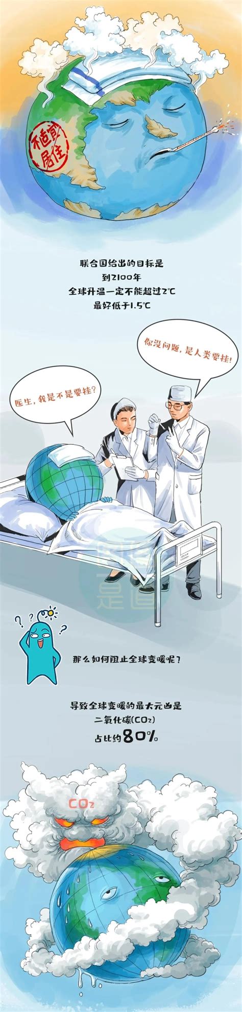 碳中和的这组漫画太形象了！ 岳阳市生态环境局