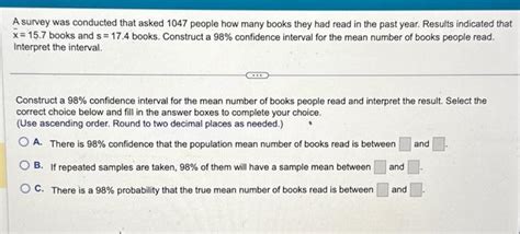 Solved A Survey Was Conducted That Asked 1047 People How Chegg