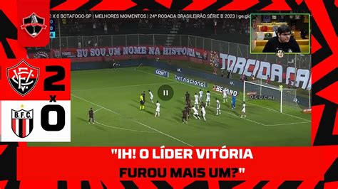 CASIMIRO REAGE I VITÓRIA 2X0 BOTAFOGO SP PELA SÉRIE B 2023 YouTube