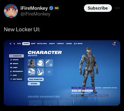 New Locker Ui Via Ifiremonkey Rfortniteleaks