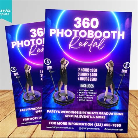 360 Photobooth Flyer Etsy