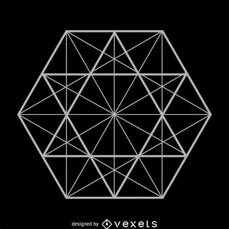 Forma Hexagonal Del Vector Negro Arte Geom Trico Ilustraci N Del Vector