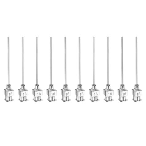 Uxcell 10Pack 18G Stainless Steel Dispensing Needles 1 1 2 Glue