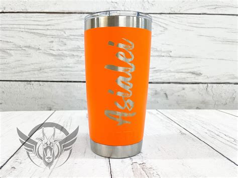 Personalized YETI tumbler Custom Yeti Rambler Laser | Etsy