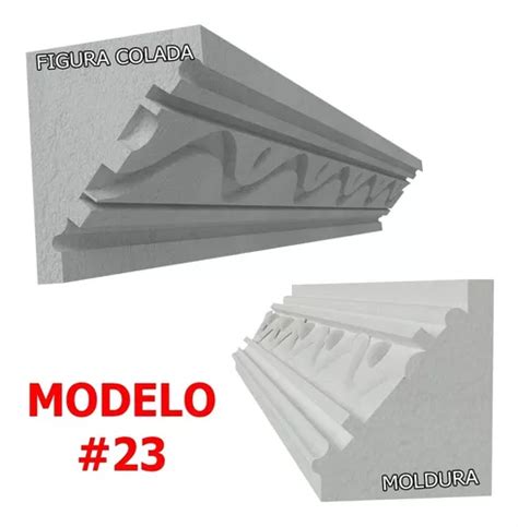 12 Metros Moldura Unicel Pecho Paloma Molde Colar Modelo 23 En Venta