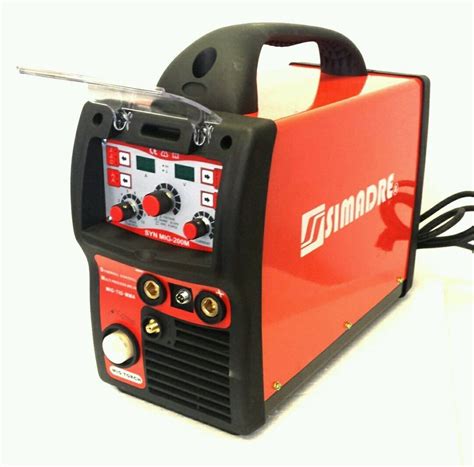 MIG TIG MMA ARC WELDER 200A SIMADRE 3IN1 IGBT SYNERGIC DIGITAL