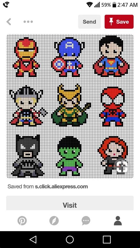 Pin By Aurelie On Pixel Alban Spiderman Pixel Art Pixel Art Easy