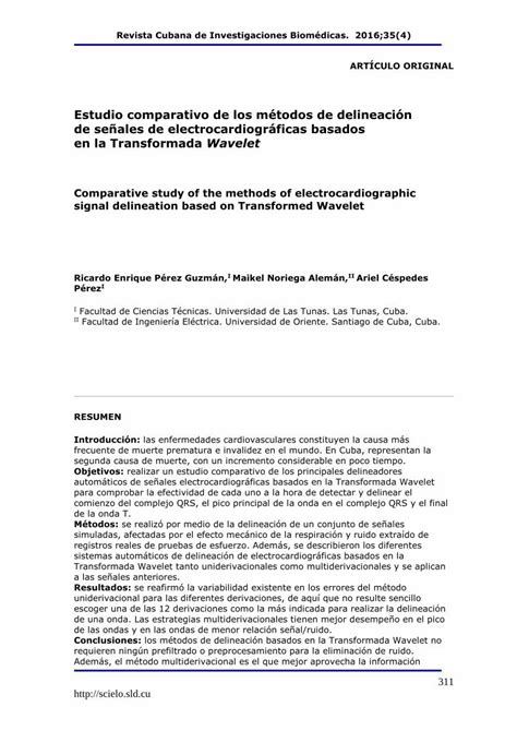 PDF Estudio comparativo de los métodos de delineación scielo sld cu