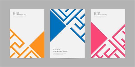 Premium Vector | Geometric graphic cover template design