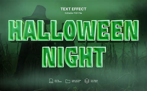 Premium PSD Halloween Text Effect