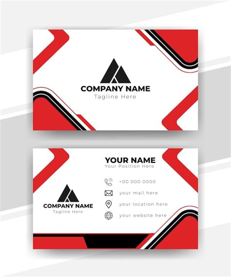 Premium Vector Modern Business Card Creative And Clean Doublesided