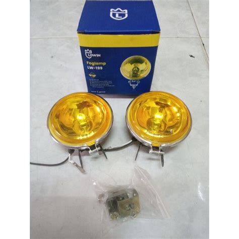 Jual Fog Lamp Ukuran Inch Bulat Warna Kuning Lampu Tembak Sorot