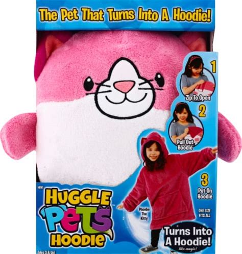 Huggle Pets Kitty Animal Hoodie - Pink, 1 ct - Fred Meyer