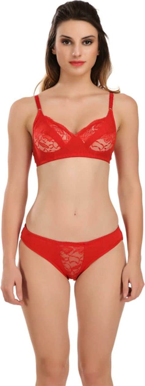 Buy Tace Women Red Solid Hosiery Lingerie Set Online At Best Prices In