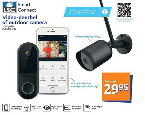 LSC Smart Connect Video Deurbel Of Outdoor Camera Aanbieding Bij Action