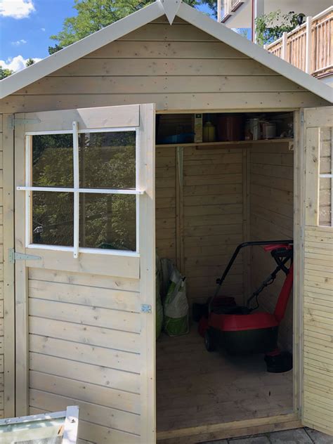 Klein Tuinhuisje Met Zadeldak Incl Vloer En Dakleer Kleur Natuur