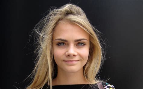 Wallpaper Face Model Long Hair Cara Delevingne Singer Smiling