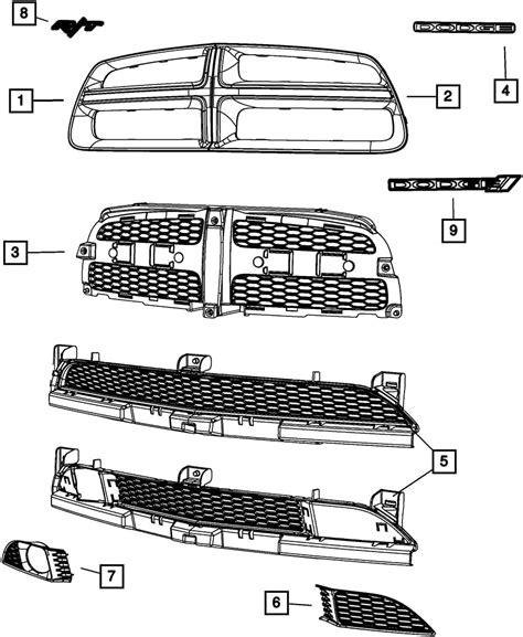 2011 2012 Dodge Charger R T Grille Emblem Nameplate Mopar Oem Automotive
