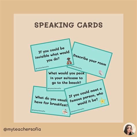 Speaking Cards Aula En Juego