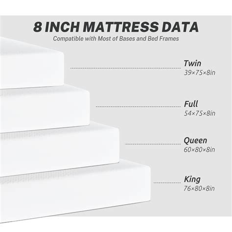 Dopinmin Queen Mattress Inch Gel Infused Memory Foam Mattress Medium