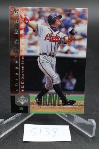 1998 Upper Deck Atlanta Braves Baseball Card 300 Chipper Jones EBay