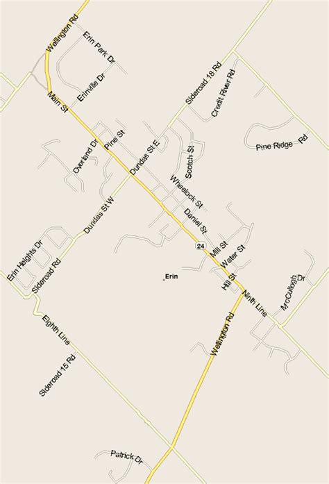 Erin Map Ontario Listings Canada