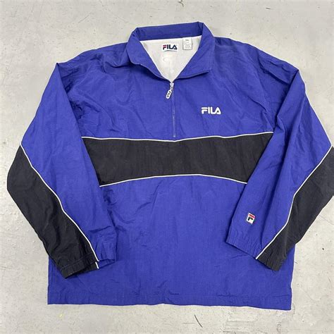 Vintage Fila Windbreaker Jacket Sick Colors Great Depop