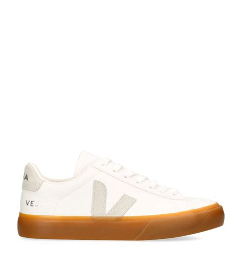 Veja Leather Campo Sneakers In White Lyst