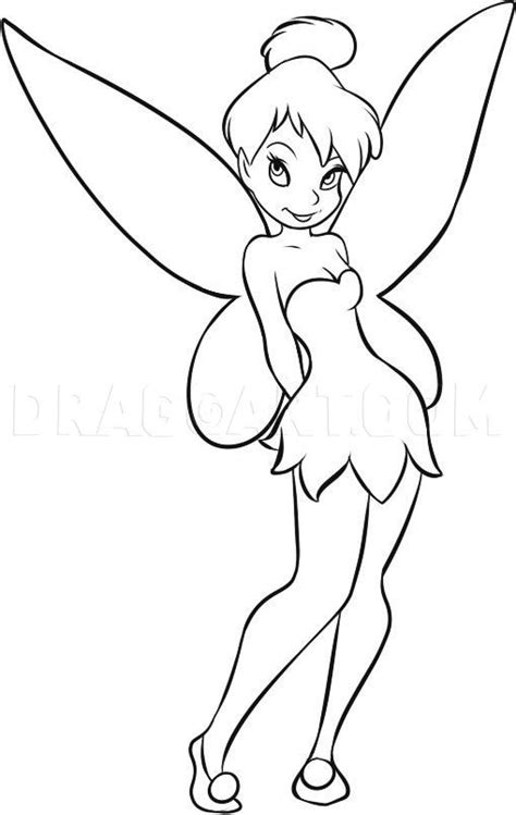 How To Draw Tinkerbell by Dawn | dragoart.com | Disney drawings ...