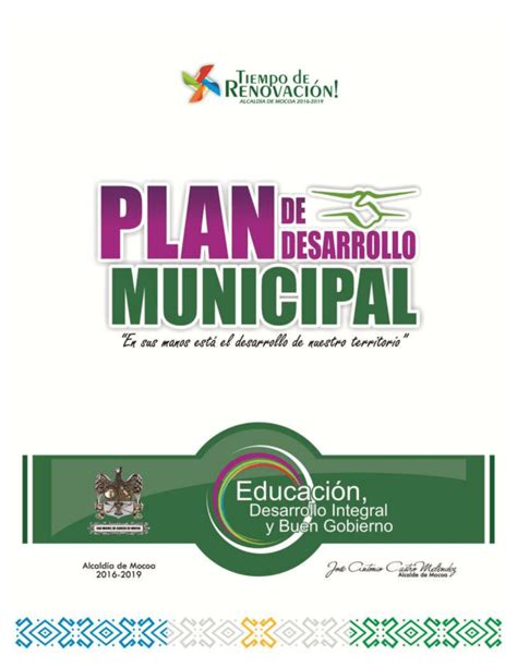 Plan De Desarrollo Municipal 2016 2019