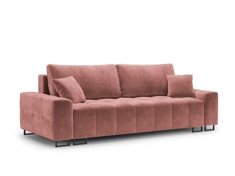 Canap Convertible Avec Coffre De Rangement Byron Places Rose