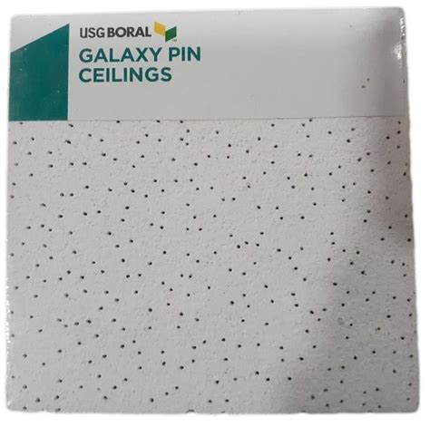 Gypsum USG Boral Galaxy Pin Acoustical Ceiling Panel 12 Mm At 320