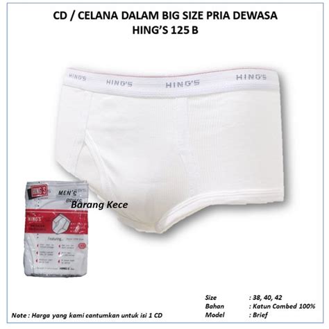 Jual Cd Big Size Celana Dalam Sempak Pria Dewasa Ukuran Besar Bahan