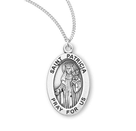 Patron Saint Patricia Sterling Silver Medal