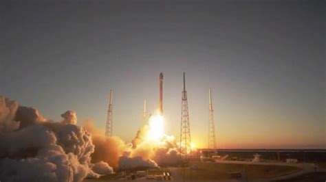 Spacex Launches Falcon 9 On Third Try ‘soft Lands Reusable Stage In