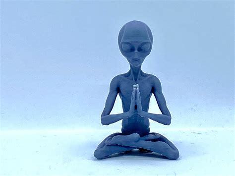 Meditating Alien 3 Various Poses Etsy